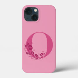 Monogram Floral Letter o iPhone Case