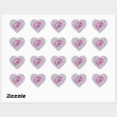 Monogram Floral P Hart Sticker (Vel)