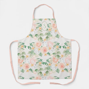 Monogram Floral Pink Peach Green Schort