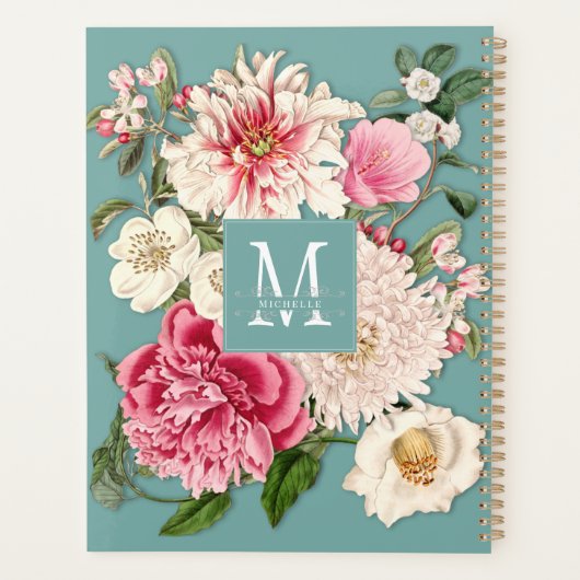 Monogram Floral Planner (Achterkant)