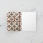 monogram Floral Terracotta Tiles Kaart (Binnen)