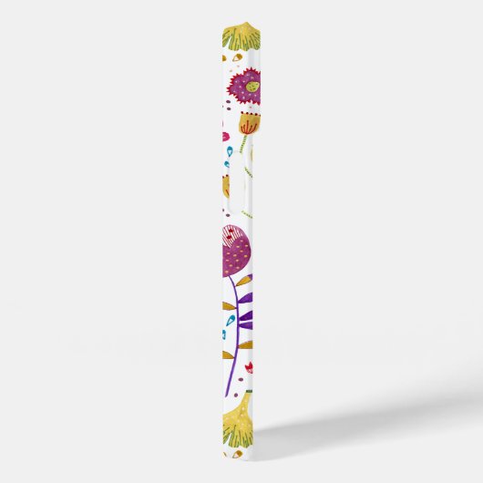 Monogram Floral Waterverf Case-Mate iPhone Case (Achterkant / Rechts)