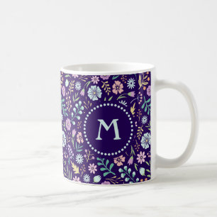 Monogram Floral Whimsical Boho Pattern Mok