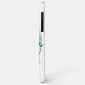 Monogram Florenz Waterverf Was Roze wit script Case-Mate iPhone Case (Achterkant/links)