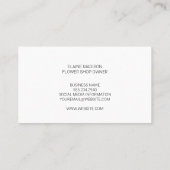 Monogram Flowers Patroon | Steen Visitekaartje (Achterkant)