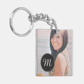 Monogram & Foto Afstudeerder Sleutelhanger (Voorkant Links)