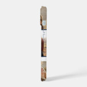 Monogram foto Bold Navy Blauw iPhone 15 Hoesje (Linkerkant)