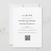  monogram | Foto De datum opslaan Save The Date (Achterkant)