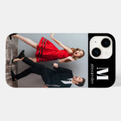 Monogram Foto Moderne Persoonlijke Naam Case-Mate iPhone Case (Achterkant (horizontaal))