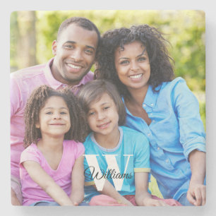 Monogram Foto Stenen Onderzetter