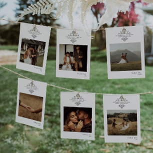  monogram foto   Tabelnummer Kaart