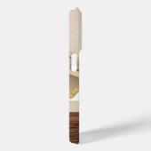 Monogram Fotohout Grain Timber Persoonlijke naam Case-Mate iPhone Case (Achterkant / Rechts)