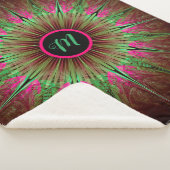 Monogram Fractal Sherpa Deken (3/4)