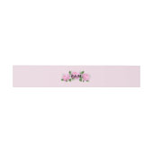 Monogram Fragrant roze rozen Uitnodigingen Wikkel (Vlak)