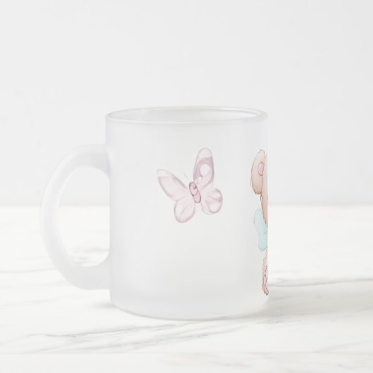 Monogram Frosted Glass Mok (Links)