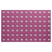 Monogram fuchsia stof (Fat Quarter)