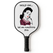 Monogram Funny Retro Woman overdenkt dit