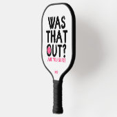 Monogram Funny Typografie Pickleball Player Paddle (Links)
