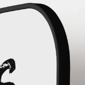 Monogram Funny Typografie Pickleball Player Paddle (Links Detail)