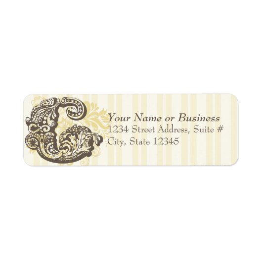 Monogram G Etiket (Voorkant)