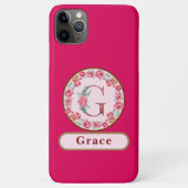  Monogram G Floral Case-Mate iPhone Case (Achterkant)