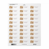 Monogram G Return Address Labels (Full Sheet)