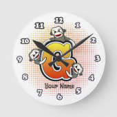 Monogram G Sock Monkey klok (Voorkant)