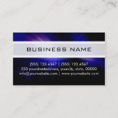 Monogram Galaxy Elegant Modern #10 Visitekaartje (Achterkant)