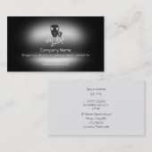 Monogram, Gasmasker Civiele Bescherming, metaaleff Visitekaartje (Voorkant / Achterkant)