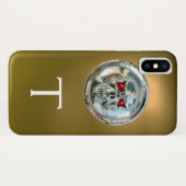 MONOGRAM geel Case-Mate iPhone Case (Achterkant (horizontaal))