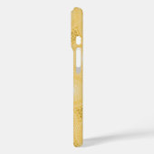 Monogram geel cirkelpatroon Case-Mate iPhone case (Achterkant / Links)