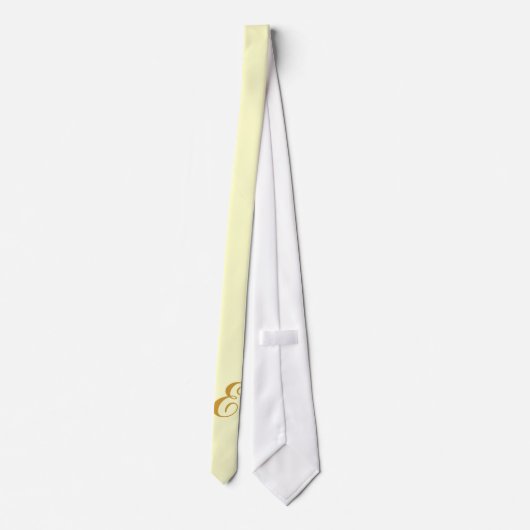 Monogram Geel Stropdas (Achterkant)