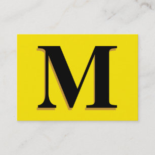 Monogram Geel Visitekaartje