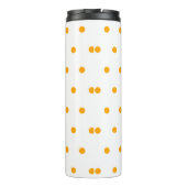 Monogram gele Oranje poka Dots Thermosbeker (Achterkant)
