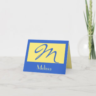 Monogram gele sjabloon