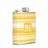 Monogram gele strepen heupfles (Rechts)
