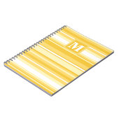 Monogram gele strepen notitieboek (Linkerzijde)