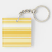 Monogram gele strepen sleutelhanger (Achterkant)