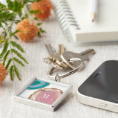 Monogram | Gem Stones I Sleutelhanger (Zijkant)