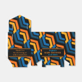 Monogram geometrisch Baby shower Bedankdoosjes (Uitgevouwen)