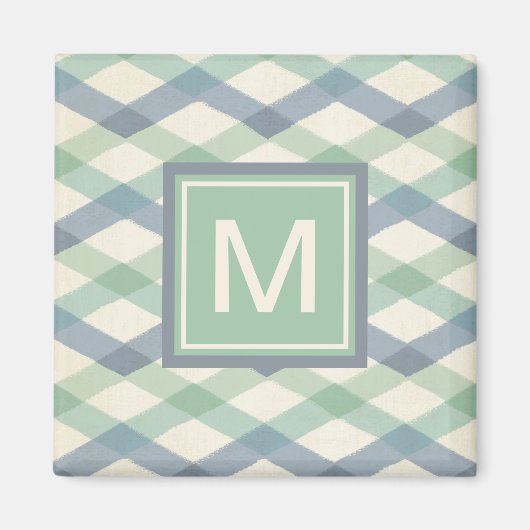 Monogram | Geometrisch pasteipatroon Magneet (Voorkant)