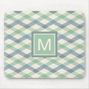 Monogram Geometrisch pasteipatroon Muismat