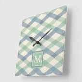 Monogram | Geometrisch pasteipatroon Vierkante Klok (Hoek)