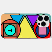 Monogram Geometrisch Patroon Case-Mate iPhone Case (Achterkant (horizontaal))