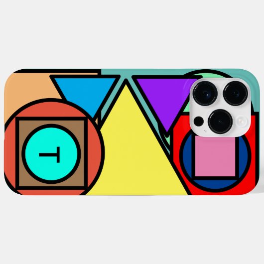 Monogram Geometrisch Patroon Case-Mate iPhone Case (Achterkant (horizontaal))