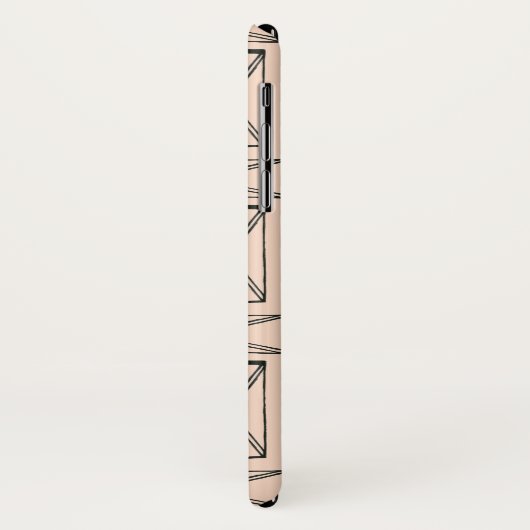 Monogram | Geometrische rechthoek X Ontwerp Case-Mate iPhone Case (Achterkant/links)
