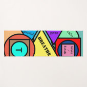 Monogram geometrische vormen yogamat (Voorkant (horizontaal))