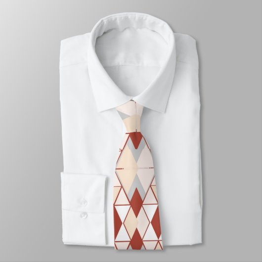 Monogram Geometry Pattern Stropdas (Gebonden)