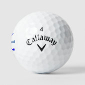 Monogram . gepersonaliseerd blauw monogram golfballen (Logo)