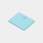 Monogram Gepersonaliseerd Initialen Naam en titel Post-it® Notes (Schuin)